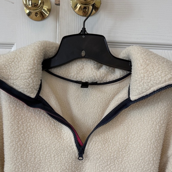 J. Crew Cream Sherpa with Black Accents size XXS - Picture 5 of 10